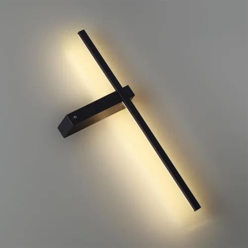 Бра с выключателем LED Blake 5694/6WL Lumion чёрный на 1 лампа, основание чёрное в стиле хай-тек с беспроводной зарядкой отражённый свет фото 4